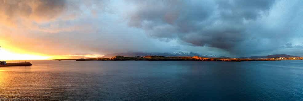 100 Sunset Reykjavik Iceland