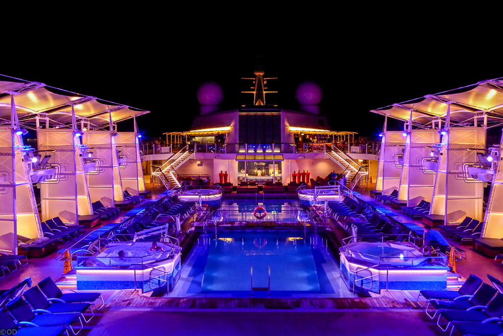 Celebrity Reflection Pool at Night