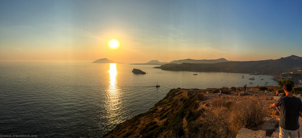 Poseidon Temple Sounion Sunset